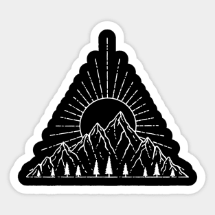 Triangular Sunshine Sticker